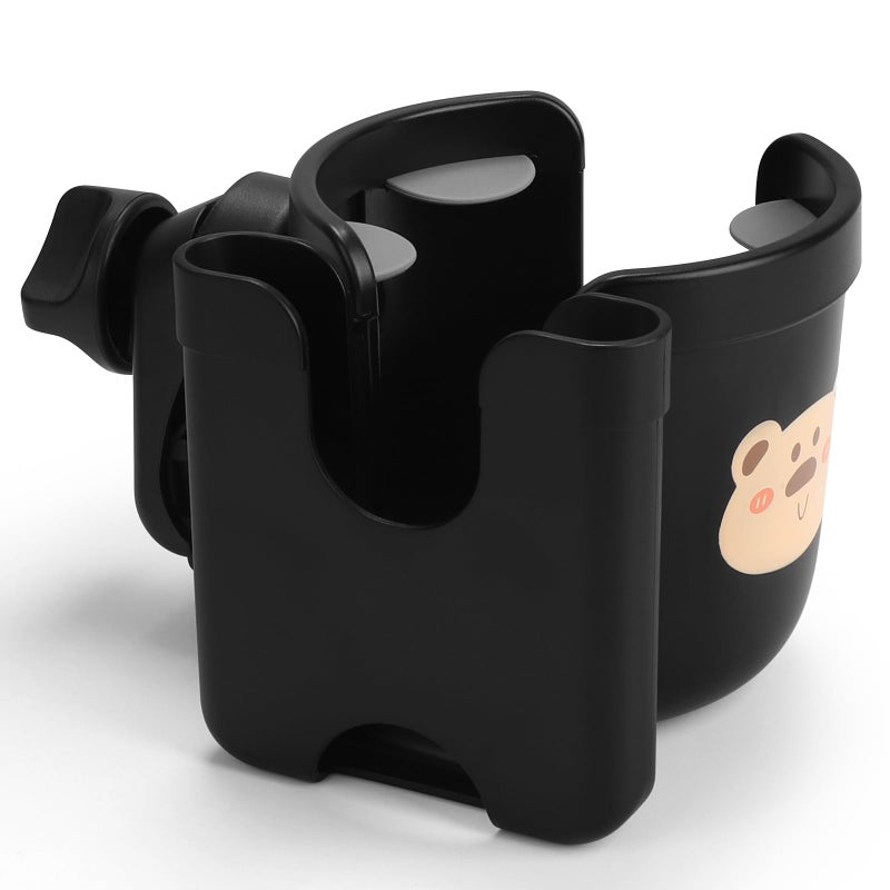 Accmor 2-in-1 Walker Cup Holder with Phone Holder, Wheelchair Cup Holder, Rollator Cup Holder, Cup Phone Holder for Walker, Wheelchair, Rollator, Mobility Scooter - Image 3