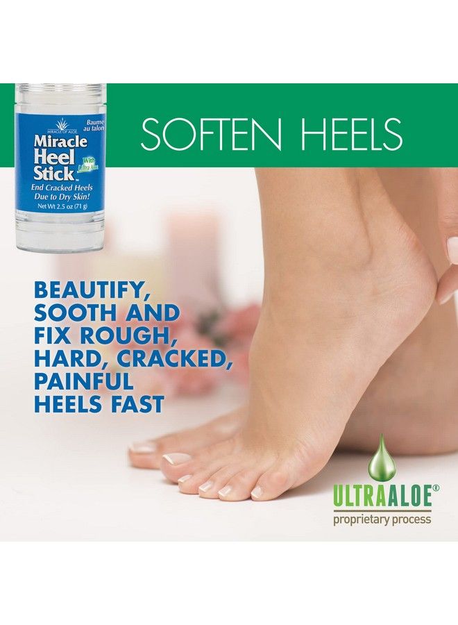 Miracle of Aloe 2Pack Miracle Heel Stick With Pure Ultraaloe Aloe Vera Gel 2.5 Ounce Stick - Image 5