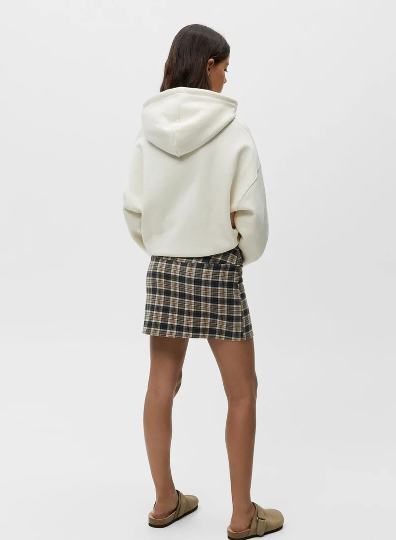 PULL&BEAR Checked mini skirt