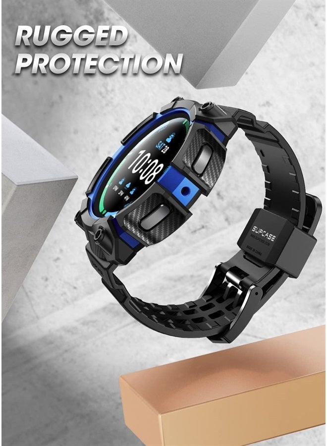 SupCase Unicorn Beetle Pro Series Case for Galaxy Watch 5 Pro 45mm 2022 Release, Rugged Protective Case with Strap Bands (DarkBlue) - Image 2