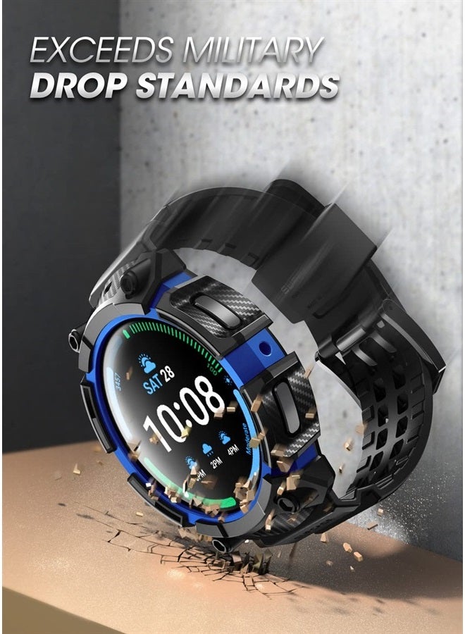 SupCase Unicorn Beetle Pro Series Case for Galaxy Watch 5 Pro 45mm 2022 Release, Rugged Protective Case with Strap Bands (DarkBlue) - Image 5