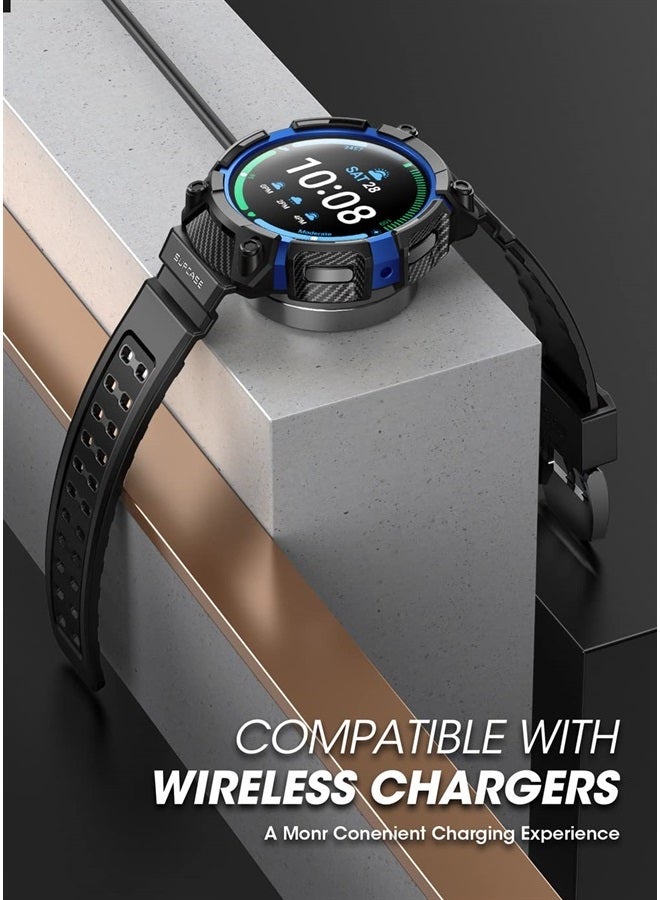 SupCase Unicorn Beetle Pro Series Case for Galaxy Watch 5 Pro 45mm 2022 Release, Rugged Protective Case with Strap Bands (DarkBlue) - Image 3