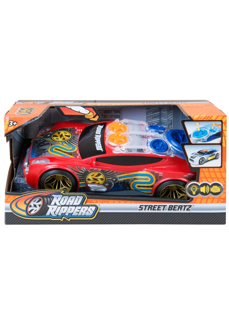 Nikko Road Ripper Car with Lights and Sounds Beatz 10-Inches, Assorted 1 Piece (Style & Color May Vary) Battery Operated | Motorized Driving Action | Toy Vehicle | Gift for Kids and Adults - Image 1