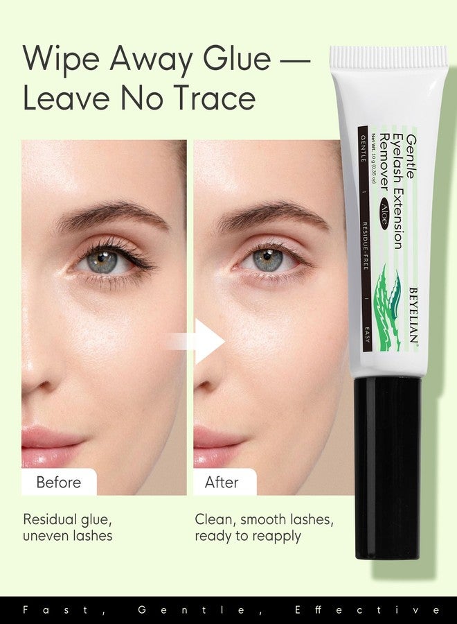 BEYELIAN Eyelash Extension Remover Cream, Light Aloe Flavor Cream,Eyelash Adhesive Remover, Professional Eyelash Extensions Remover for Salon - Image 5