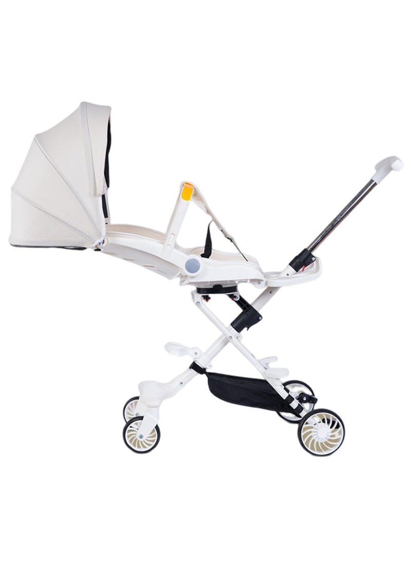 Arabest Lightweight Baby Stroller, Can Lie Flat and Swivel, Travel essential, Can Fold The Stroller，Elegant Baby Stroller(Bright Starry Sky)  - Image 2