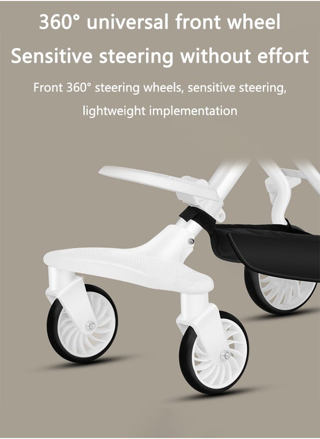 Arabest Lightweight Baby Stroller, Can Lie Flat and Swivel, Travel essential, Can Fold The Stroller，Elegant Baby Stroller(Bright Starry Sky)  - Image 5
