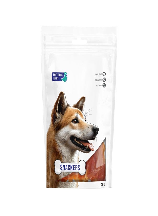 Snackers Soft Duck Jerky, Dog Treats 70g - Natural High Protein Chews for Dental Health, Strong Muscles & High Energy | Healthy & Tasty Snacks for Puppies & Adult Dogs - Image 4