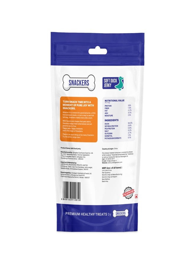 Snackers Soft Duck Jerky, Dog Treats 70g - Natural High Protein Chews for Dental Health, Strong Muscles & High Energy | Healthy & Tasty Snacks for Puppies & Adult Dogs - Image 3