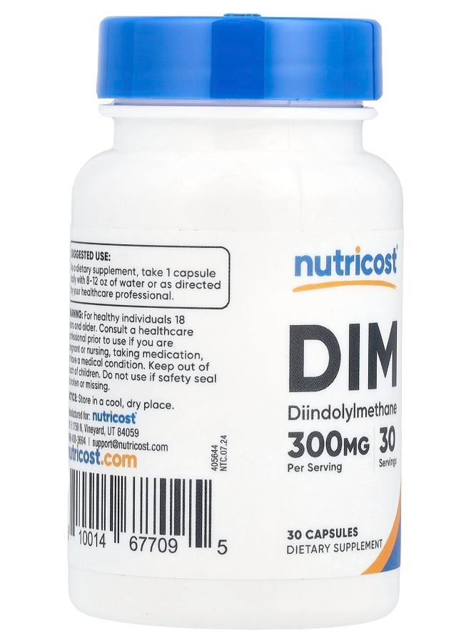 Nutricost DIM 300 mg 30 Capsules - Image 2