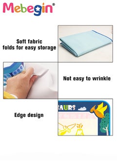MEBEGIN 100 x 80cm Water Doodle Mat, Larger Drawing Painting Pad with 3 Magic Pens and 8 Stamps, Fun Creative Educational Toys, Made of No-toxic Eco-friendly Material, No Mess, No Ink, No Stains, Portable to Carry, Suitable for Outdoor or Travel  - Image 4