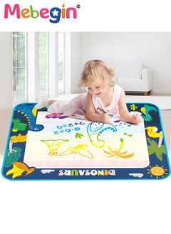 MEBEGIN 100 x 80cm Water Doodle Mat, Larger Drawing Painting Pad with 3 Magic Pens and 8 Stamps, Fun Creative Educational Toys, Made of No-toxic Eco-friendly Material, No Mess, No Ink, No Stains, Portable to Carry, Suitable for Outdoor or Travel  - Image 3