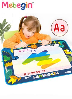 MEBEGIN 100 x 80cm Water Doodle Mat, Larger Drawing Painting Pad with 3 Magic Pens and 8 Stamps, Fun Creative Educational Toys, Made of No-toxic Eco-friendly Material, No Mess, No Ink, No Stains, Portable to Carry, Suitable for Outdoor or Travel  - Image 2