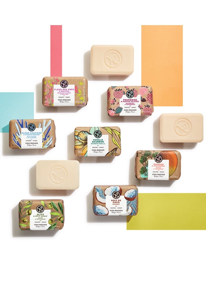 Yves Rocher - Raspberry & Peppermint Bar Soap 80g - Image 1