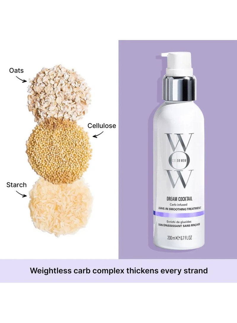 كولور واو علاج دريم كوكتيل بتركيبة غنية بالكربوهيدرات يُترك على الشعر - 200 مل - Image 3