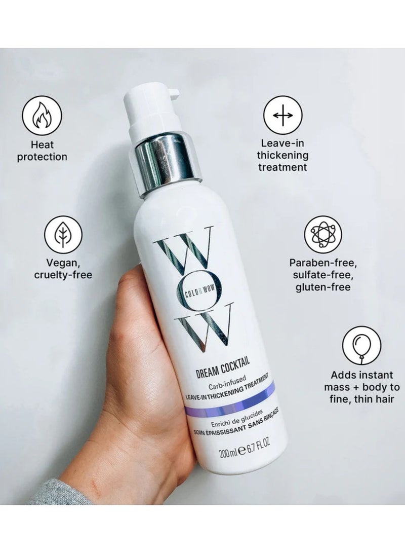 كولور واو علاج دريم كوكتيل بتركيبة غنية بالكربوهيدرات يُترك على الشعر - 200 مل - Image 4
