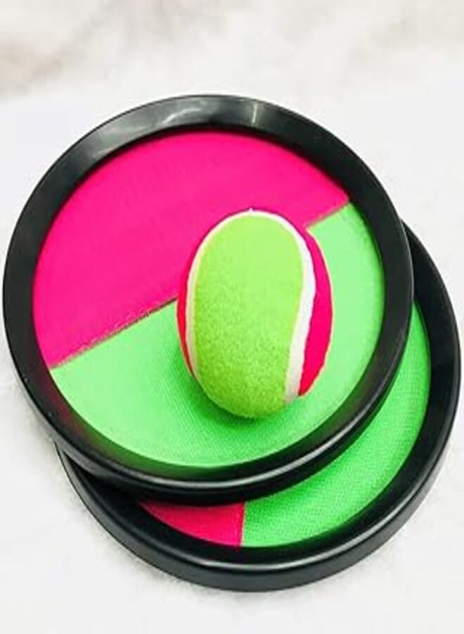 Premier Premier Housewares Pack of 1 Paddle Catch Ball Set Toss and Catch Ball Game Set Hook and Loop Adjustable 2 Paddles and 2 Balls will be supplied 