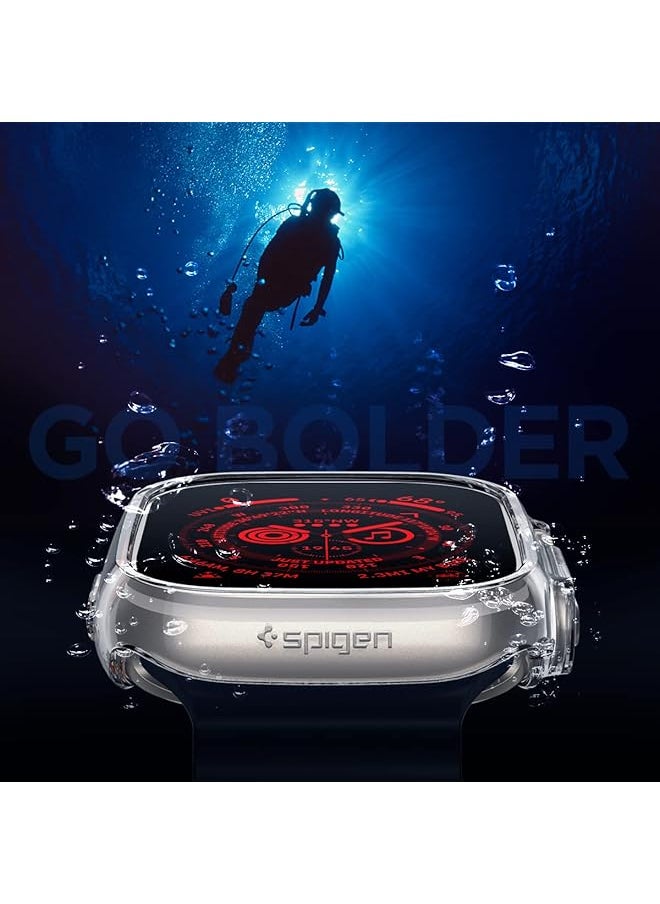 Spigen - Thin Fit Designed For Watch Ultra 2 Case And Watch Ultra 49Mm Cover Crystal Clear - Image 1