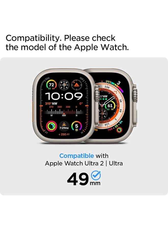 Spigen - Thin Fit Designed For Watch Ultra 2 Case And Watch Ultra 49Mm Cover Crystal Clear - Image 1