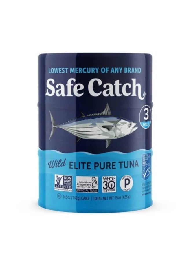 Elite Wild Tuna, Pure - 3 x 142g, Thailand