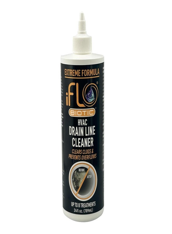 iFLO® Extreme A/C Drain Line Cleaner – Fast-Acting, Long-Lasting HVAC System Solution for Tough Clogs & Buildup – Professional Liquid Drain Cleaner and Clog Remover, 24oz Bottle, 1 Pack - Image 1
