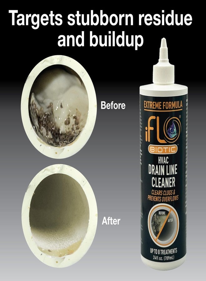 iFLO® Extreme A/C Drain Line Cleaner – Fast-Acting, Long-Lasting HVAC System Solution for Tough Clogs & Buildup – Professional Liquid Drain Cleaner and Clog Remover, 24oz Bottle, 1 Pack - Image 5