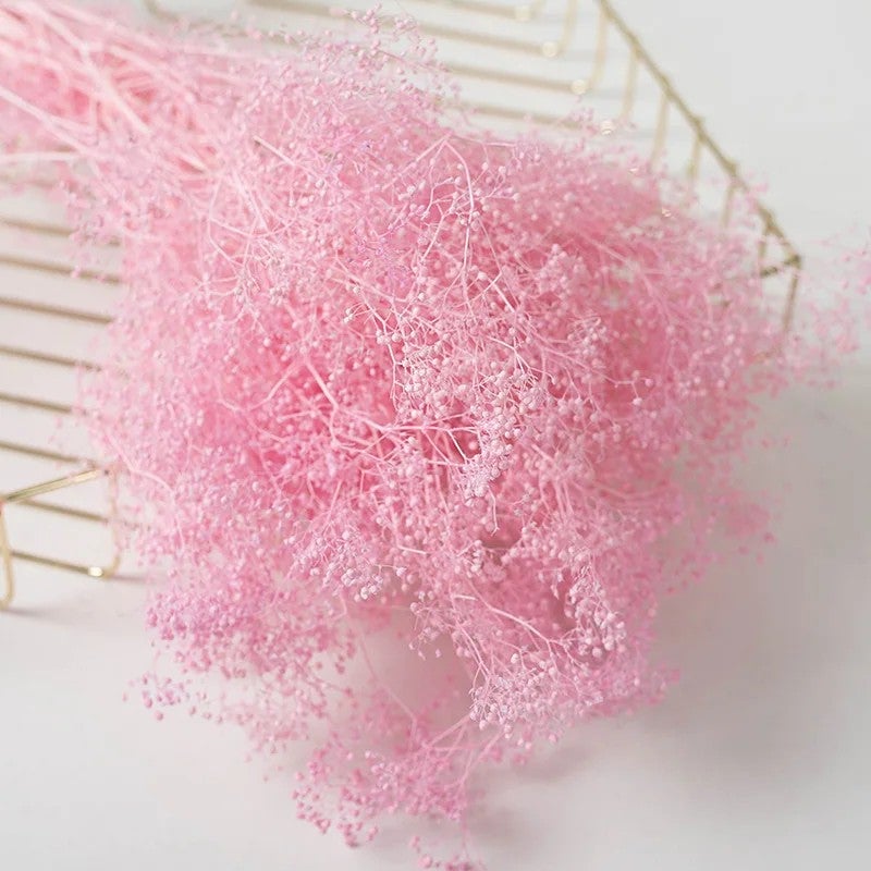Y&D L060389 Dried Babys Breath Bouquet - Real Dried Flowers, Preserved Gypsophila for Wedding Home Party Decorations & Dried Plants - Image 3