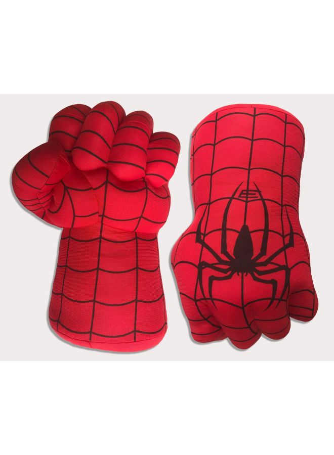 Green Fist Red Spider Plush Toys Children's Boxing Gloves Giant Soft Stuffed Dolls Plaything-Color:Gold Line Spider 03 (single Price)-Height:Single Left Hand  - Image 3