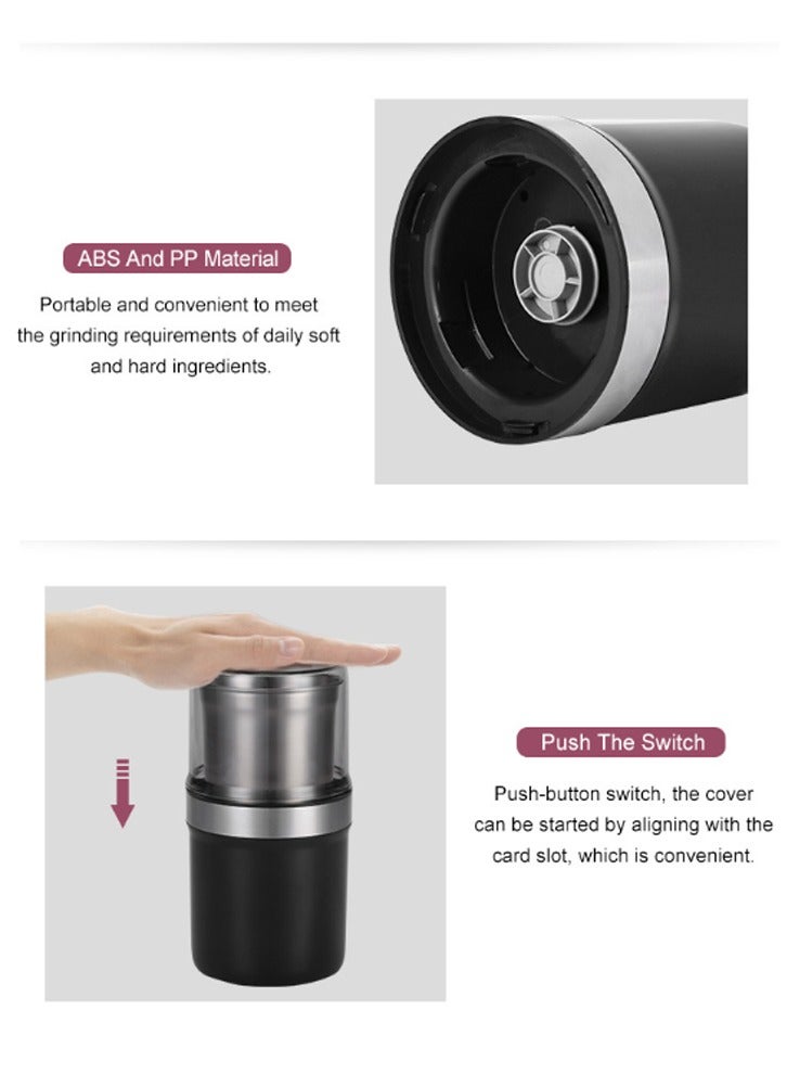 Stainless steel body, super strong grinder, suitable for both dry and wet use, detachable stainless steel container - Image 4