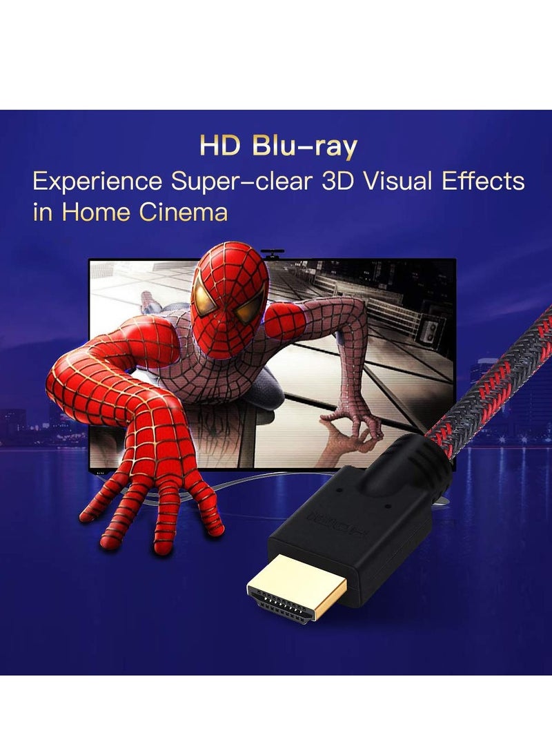 SOLARAE HDMI Cable, Supports 1080p, UHD, FHD, 3D, Ethernet, Audio Return Channel for Fire TVHDTV/Xbox/PS3 (16Ft/5M) - Image 4