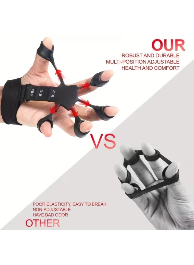 5-in-1 Hand Grip Strength Training Set – Includes Hand Grip Strengthener, Finger Exerciser, Hand Extensor, Grip Ball & Forearm Ring – Build Hand & Arm Muscles (Color May Vary) - Image 2