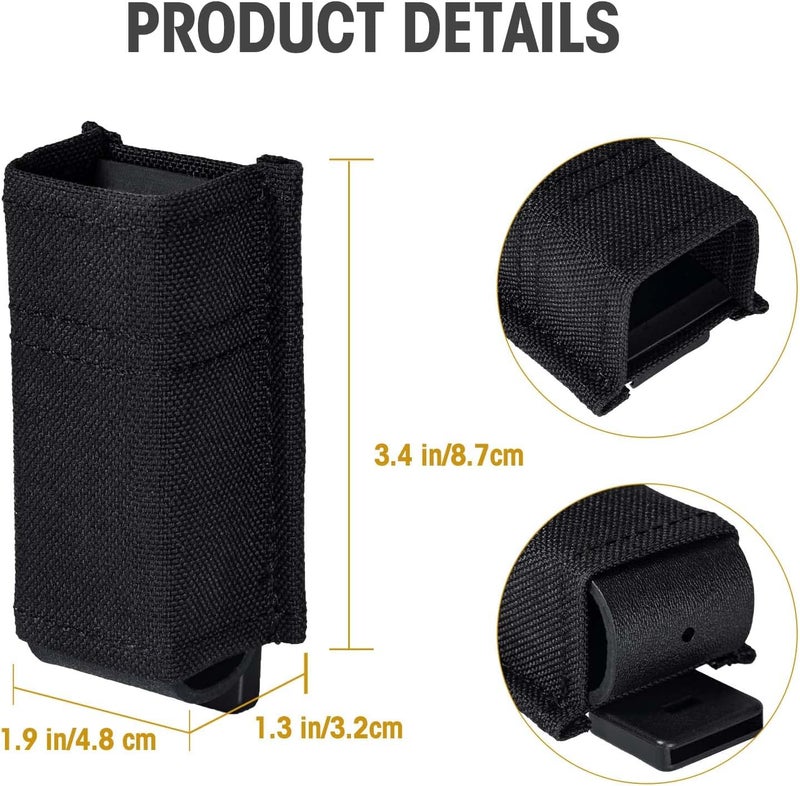 VISMIX Pistol Magazine Pouch, Double 9mm Mag Pouch with Quick Release Kydex Insert and MOLLE Compatible - Image 5