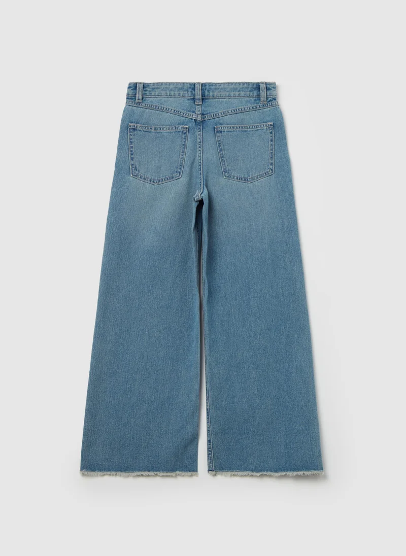 Ovs Wide-leg jeans with lettering print