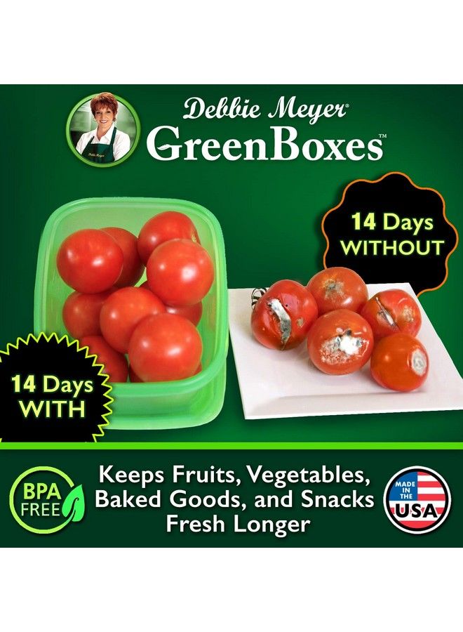 Debbie Meyer Greenboxes 32 Piece Set Keeps Fruits Vegetables Baked Goods And Snacks Fresh Longer Reusable Bpa Free Microwave And Dishwasher Safe Made In Usa - Image 5