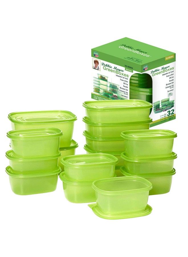 Debbie Meyer Greenboxes 32 Piece Set Keeps Fruits Vegetables Baked Goods And Snacks Fresh Longer Reusable Bpa Free Microwave And Dishwasher Safe Made In Usa - Image 2
