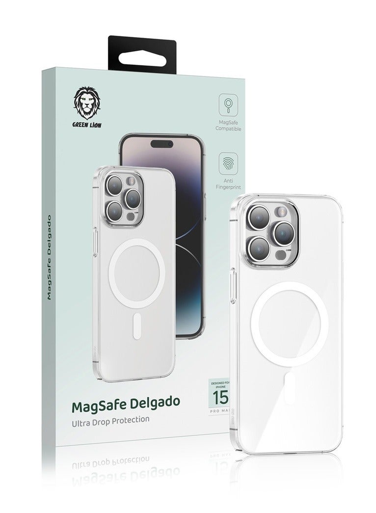 GREEN LION Magsafe Delgado iPhone 15 Pro case - Clear - Image 3