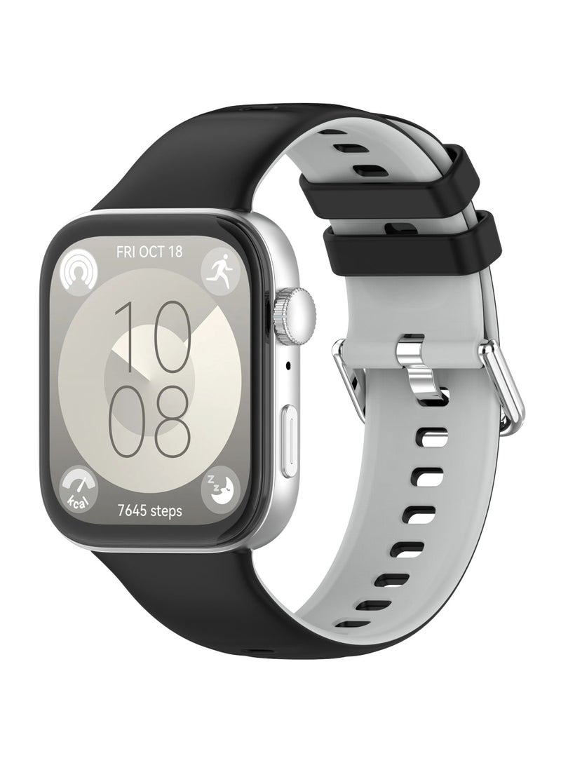 هواوي ووتش سيليكون سوار صالح 3 حزام تنفس لينة سيليكون الرياضة استبدال حزام هواوي ووتش صالح 3 سوار للرجال والنساء - Image 1