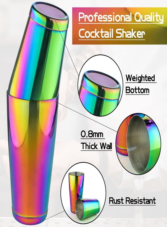 SuproBarware Stainless Steel Cocktail Shaker - 2 Piece 18oz & 28oz Boston Cocktail Shaker Bar Shaker Set Martini Shaker Set Bartender Shakers for Bartending - Dazzling - Image 3