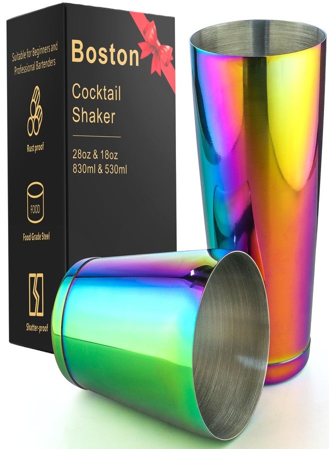 SuproBarware Stainless Steel Cocktail Shaker - 2 Piece 18oz & 28oz Boston Cocktail Shaker Bar Shaker Set Martini Shaker Set Bartender Shakers for Bartending - Dazzling - Image 1