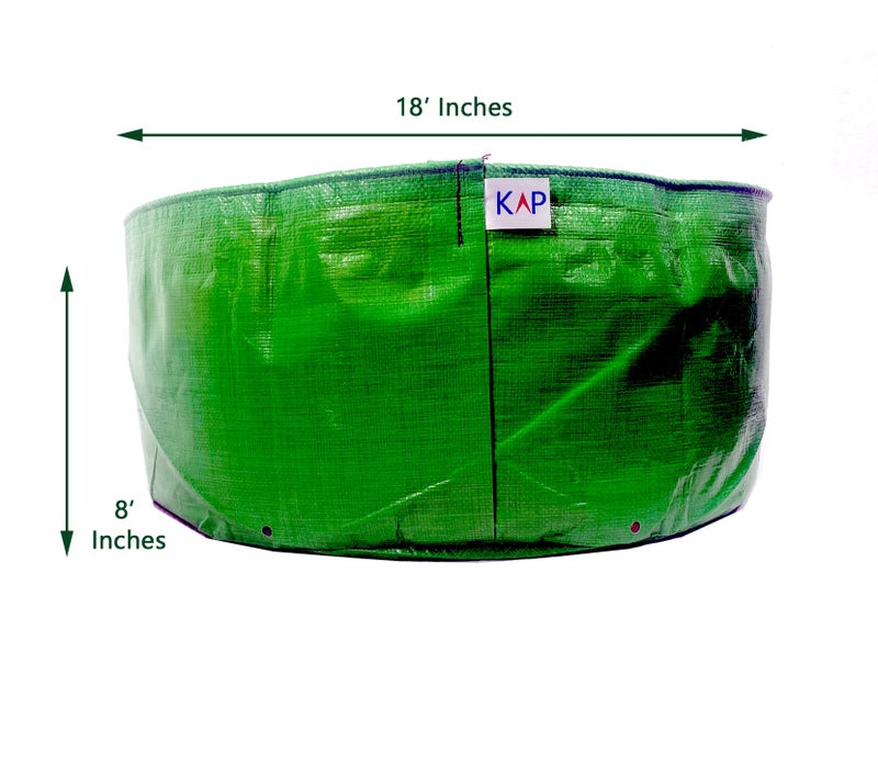Kap Grow Bags Plastic For Kitchen, Balcony And Terrace Gardens (18X8 ) Pack Of 4 - Image 4