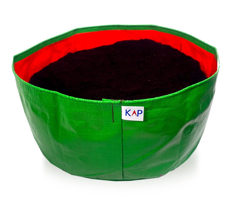 Kap Grow Bags Plastic For Kitchen, Balcony And Terrace Gardens (18X8 ) Pack Of 4 - Image 5