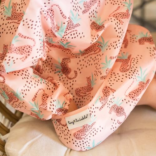 Tiny Twinkle Long Sleeve Bib for Babies & Toddlers – Waterproof Smock Bib for Eating – Machine Washable & Mess-Proof, Baby Feeding Essential & Shower Must-Have(Leopard, 6–24M) - Image 4