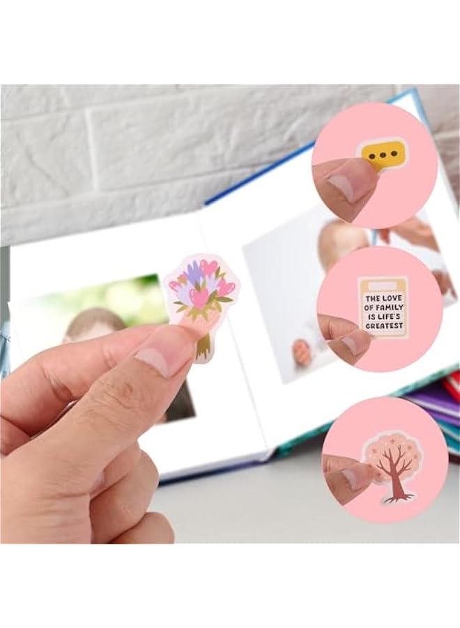Arabest 12pcs Family Scrapbook Stickers, Planner Journal Stickers Photo Album Embellishment Memory Decals for Family Bonding Cherished Moments Vision Board Party Decor - Image 5