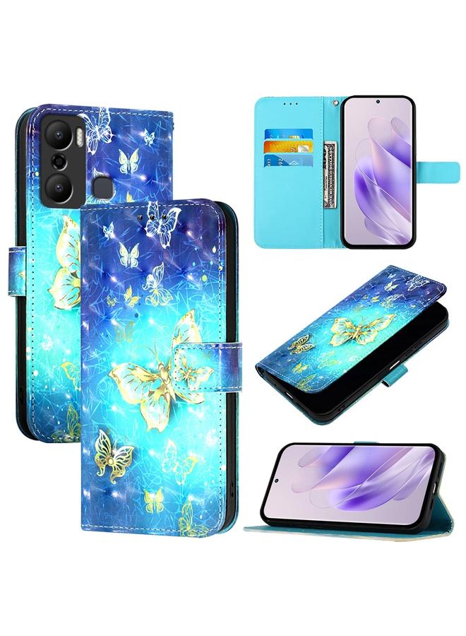 اس-توب جراب لهاتف Infinix Hot 20 Play، جراب جلدي أفقي قابل للطي بتصميم ثلاثي الأبعاد - Image 1