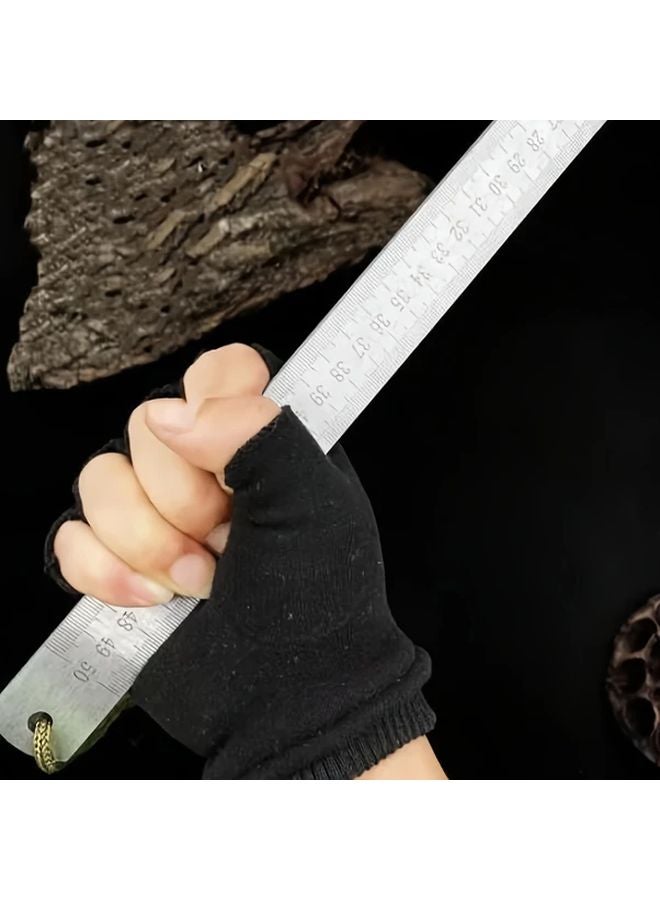 Heavy Duty Stainless Steel Height Thickness Gauge Dual Scale Inch Centimeter Silvery - Image 3