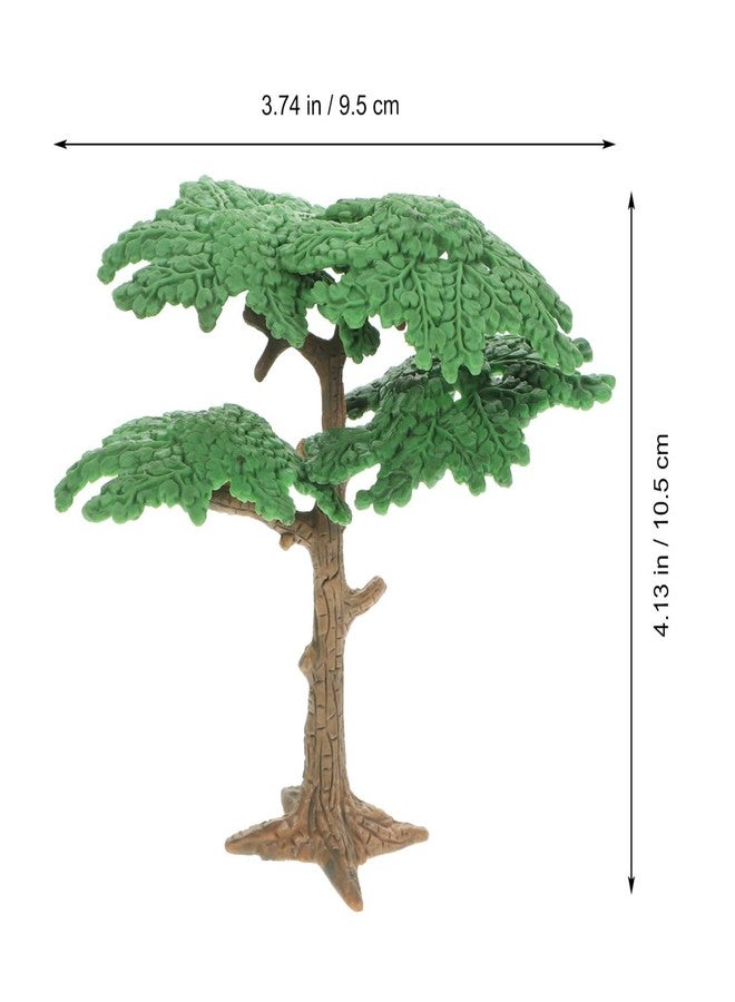 SHINEOFI Miniature Landscape Tree Model Pine Cypress Trees for Diorama Crafts Small Artificial Trees for Home Office Decoration 3.74X4.13X1.97 Inch - Image 2