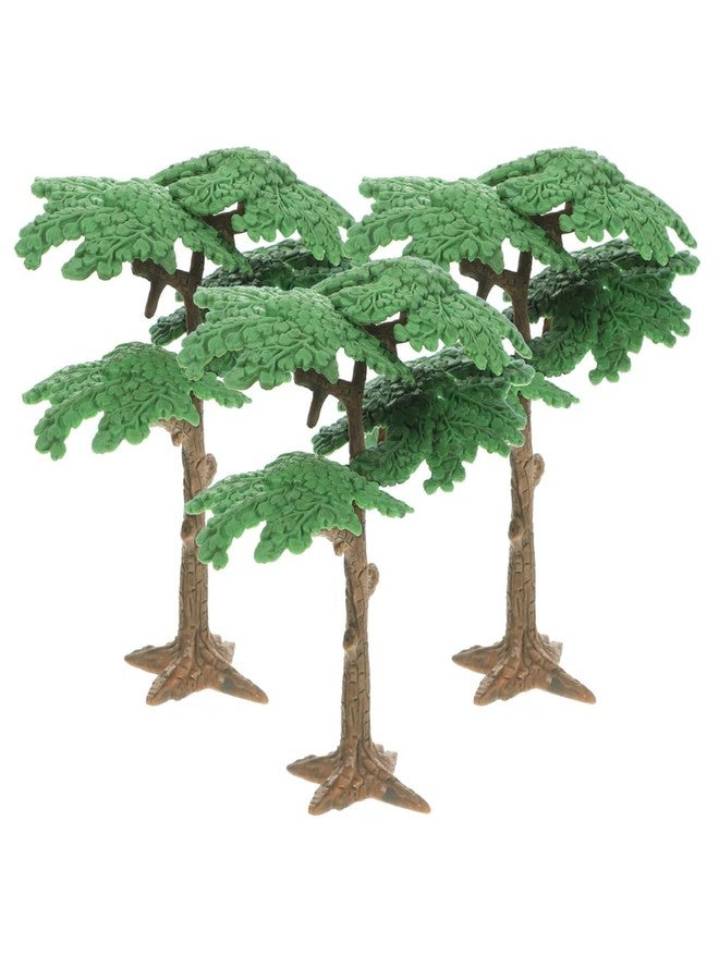 SHINEOFI Miniature Landscape Tree Model Pine Cypress Trees for Diorama Crafts Small Artificial Trees for Home Office Decoration 3.74X4.13X1.97 Inch - Image 1