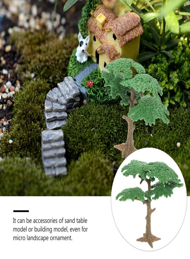 SHINEOFI Miniature Landscape Tree Model Pine Cypress Trees for Diorama Crafts Small Artificial Trees for Home Office Decoration 3.74X4.13X1.97 Inch - Image 3