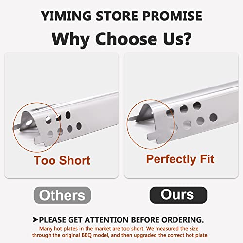 Yiming Grill Replacement Parts for Char-Broil Performance 475 4 Burner 463347017, 463335517, 463342119, 463276517, 463244819 Grill Models, Heat Plates, Burners, Carryover Tubes & Igniters Replacement - Image 4