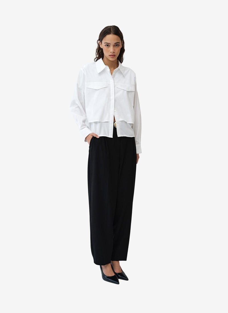 French Connection Women's Linen White Cambria Milla Mix Shirt - Image 2
