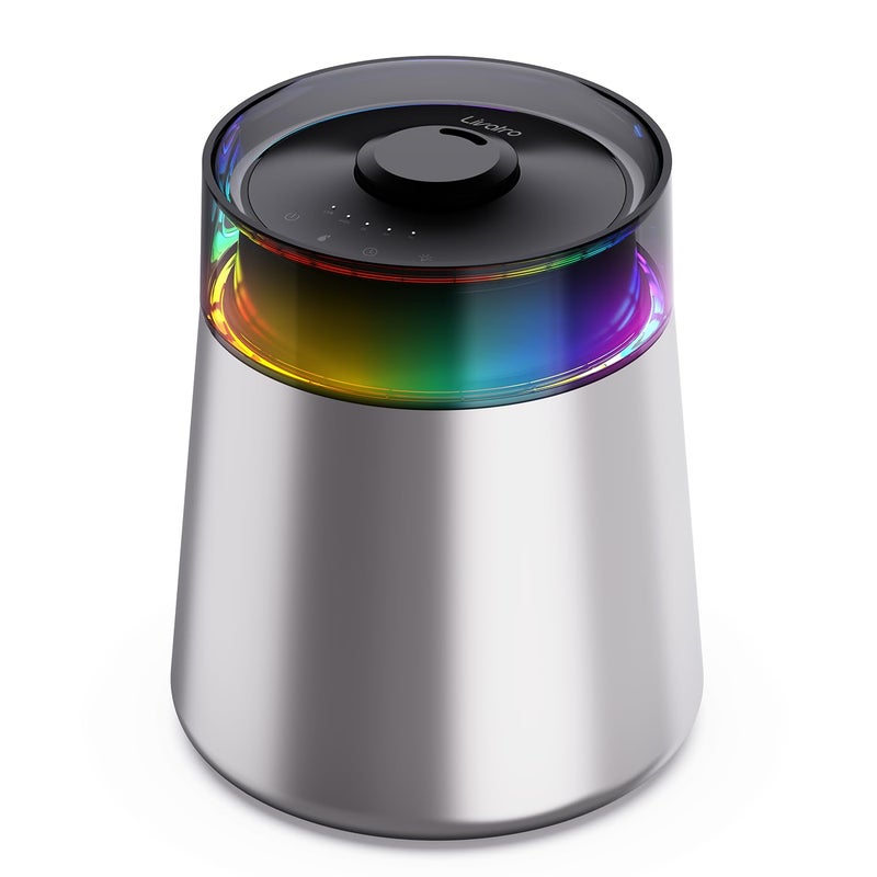 Livatro 7L Ultrasonic Stainless Steel Cool Mist Humidifier for Bedroom & Large Room, Top Fill, Ultra Quiet 24dB, 3 Mist Levels, Easy Clean Dishwasher Safe Humidifier for Living Room Office - Image 1